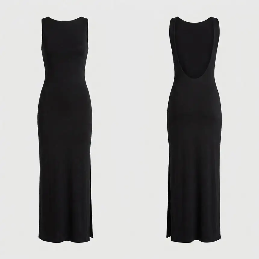 The Kallaus Dress, front and back